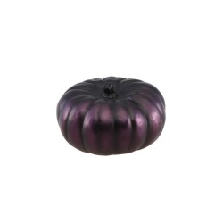CITROUILLE POLYRESINE VIOLETTE 11.5CM X 11.5CM X 7CM