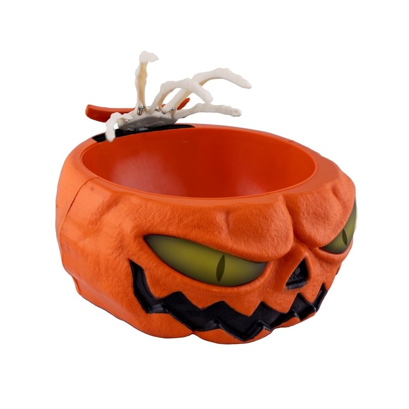 DECORATION HALLOWEEN POT A BONBON AVEC MAIN DE SQUELETTE DECORATION HALLOWEEN POT A BONBON AVEC MAIN DE SQUELETTE