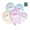 SACHET DE 5BALLONS HAPPY BIRTHDAY MULTICOLORE  33 CM  SACHET DE 5BALLONS HAPPY BIRTHDAY MULTICOLORE  33 CM