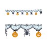 GUIRLANDE PAPIER HALLOWEEN CITROUILLES ET ARAIGNEES 3 METRES GUIRLANDE PAPIER HALLOWEEN CITROUILLES ET ARAIGNEES 3 METRES