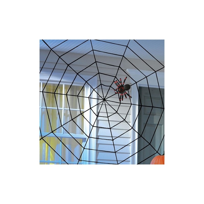 TOILE D'ARAIGNEE NOIRE DIAMETRE 150 CM TOILE D'ARAIGNEE NOIRE DIAMETRE 150 CM