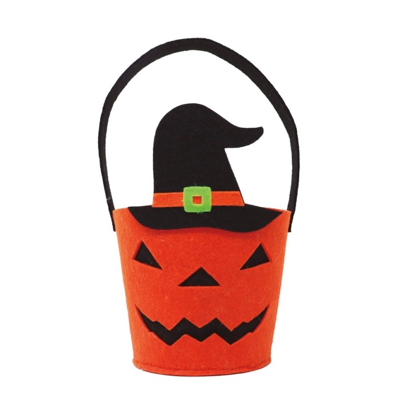 SAC A BONBON EN FEUTRINE CITROUILLE HALLOWEEN 25 X 13 CM SAC A BONBON EN FEUTRINE CITROUILLE HALLOWEEN 25 X 13 CM