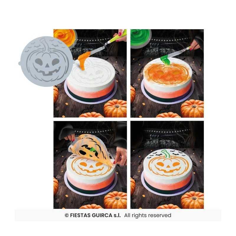 POCHOIR A GATEAU CITROUILLE HALLOWEEN 25 CM