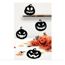 DECORATION CARTON CITROUILLE NOIR 47 CM 