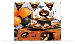 DECORATION STAND CITROUILLE A CUP CAKE 3 ETAGES 40 X 30 CM 