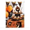 DECORATION STAND CITROUILLE A CUP CAKE 3 ETAGES 40 X 30 CM 