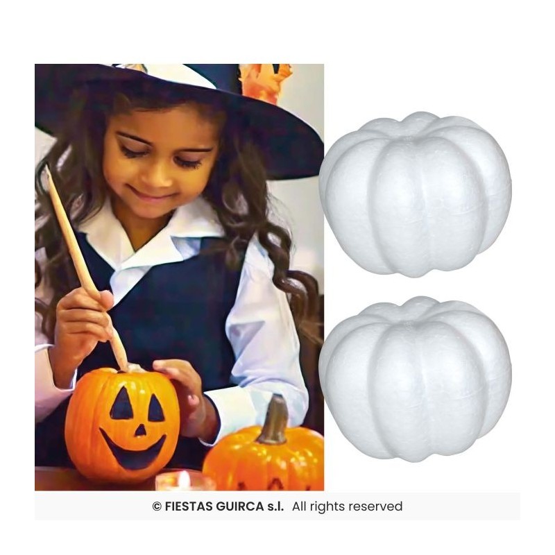 2 CITROUILLES BLANCHE A DECORER  10 CM 2 CITROUILLES BLANCHE A DECORER  10 CM