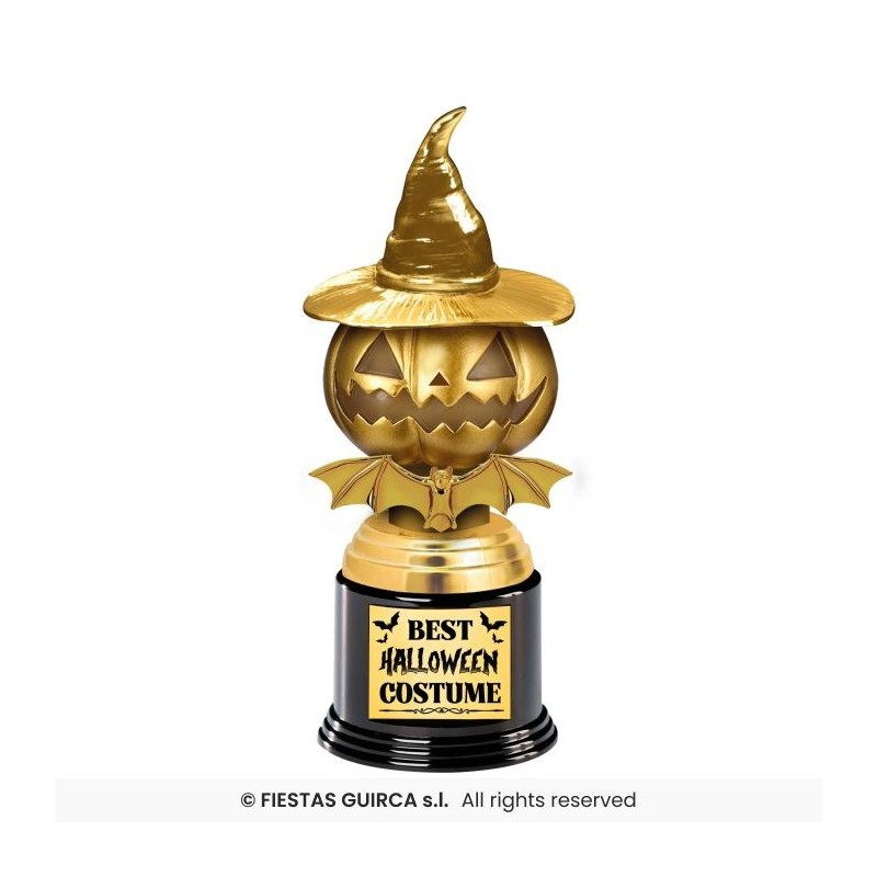 TROPHE CITROUILLE BEST HALLOWEEN COSTUME 22 CM TROPHE CITROUILLE BEST HALLOWEEN COSTUME 22 CM