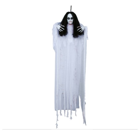 DECORATION HALLOWEEN FEMME FANTOME 120 CM LED ET SON ET MOUVEMENT 