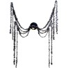 DECORATION GEANTE HALLOWEEN ARAIGNEE EN PAPIER ALVEOLE A SUSPENDRE 360 CM