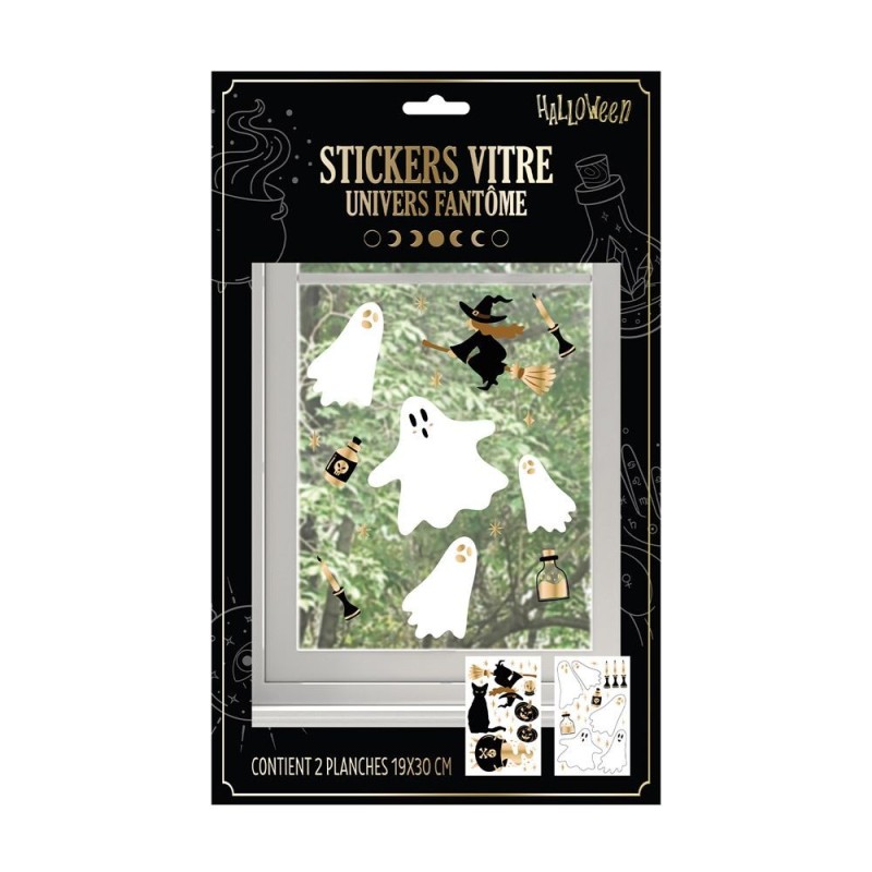 SICKERS DE VITRE FANTOMES HALLOWEEN SICKERS DE VITRE FANTOMES HALLOWEEN