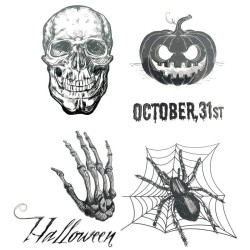 AUTOCOLLANT HALLOWEEN 4 MODEL ASSORTIS