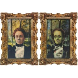 TABLEAU PORTRAIT DE FAMILLE HALLOWEEN HOLOGRAPHIQUE 30.4 X 41.9 CM