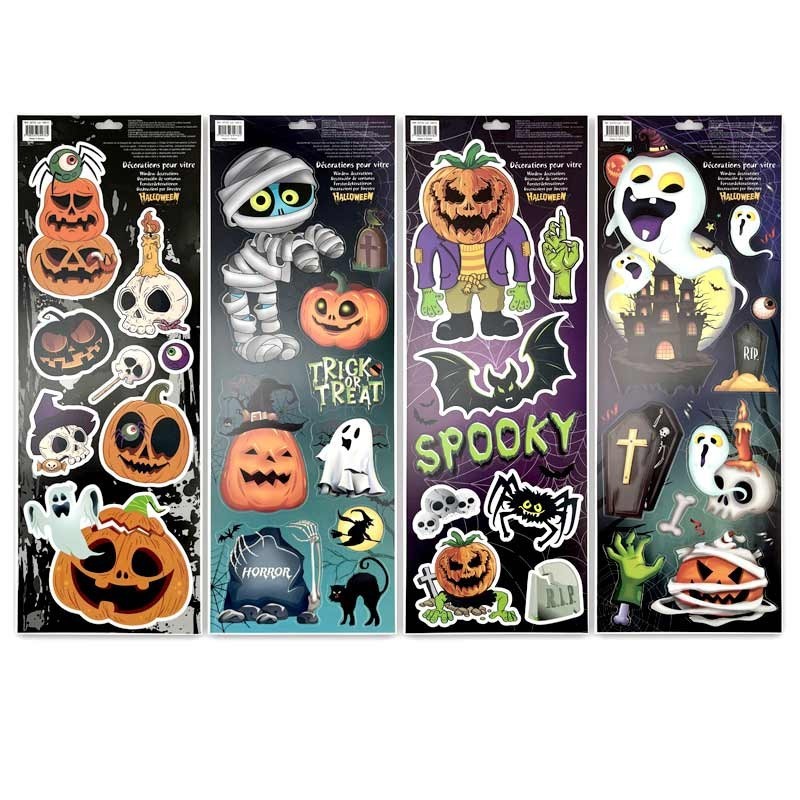 4 DECORATIONS DE FENETRE VITROPHANIE 4 DECORATIONS DE FENETRE VITROPHANIE