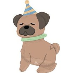 BALLON METALLIQUE CHIEN AIRWALKERS 106 CM