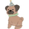 BALLON METALLIQUE CHIEN AIRWALKERS 106 CM 