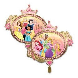 BALLON METALLIQUE  PRINCESSE DISNEY 86 CM X  81 CM 