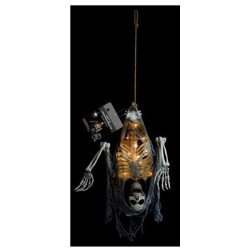 DECORATION HALLOWEEN SQUELETTE BOB AVEC LED 80 X 18 X 108 CM 