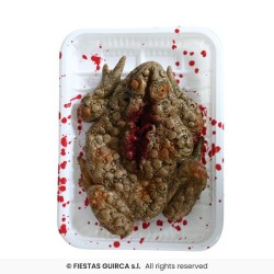 CRAPAUD EN BARQUETTE SOUS FILM TRANSPARENT 18 X 13 CM