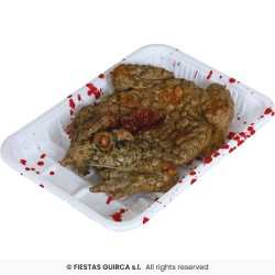 CRAPAUD EN BARQUETTE SOUS FILM TRANSPARENT 18 X 13 CM