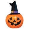 DECORATION HALLOWEEN CITROUILLE GONFLABLE AVEC CHAPEAU 120 CM  DECORATION HALLOWEEN CITROUILLE GONFLABLE AVEC CHAPEAU 120 CM