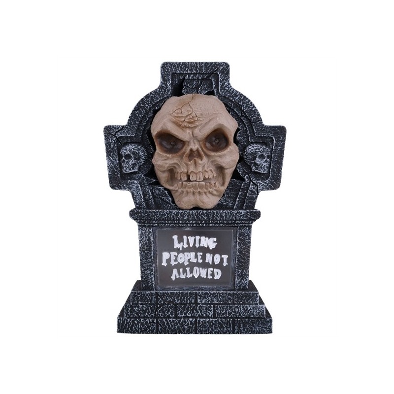 PIERRE TOMBALE HALLOWEEN AVEC AVEC VISAGE DE ZOMBIE PARLANT PIERRE TOMBALE HALLOWEEN AVEC AVEC VISAGE DE ZOMBIE PARLANT