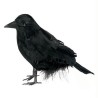 CORBEAU NOIR EN PLUMES DE 30 CM CORBEAU NOIR EN PLUMES DE 30 CM