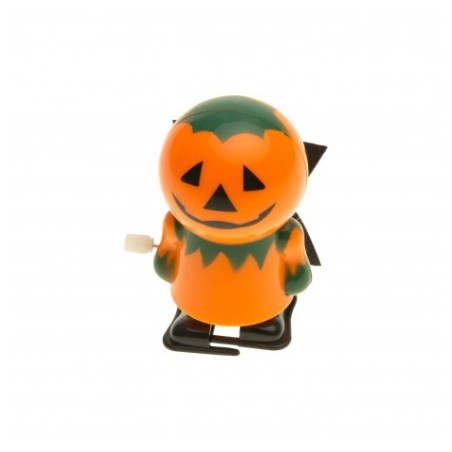 CITROUILLE AVEC CAPE A ROULETTES 4CM X 4CM X 6.5CM 