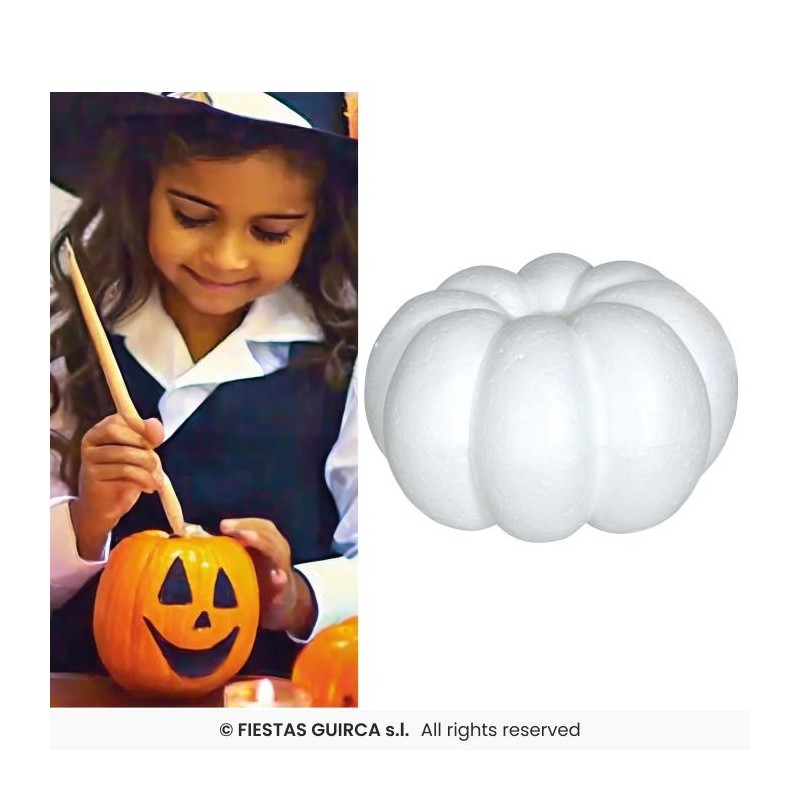 CITROUILLE BLANCHE A DECORER 18 X 10 CM CITROUILLE BLANCHE A DECORER 18 X 10 CM