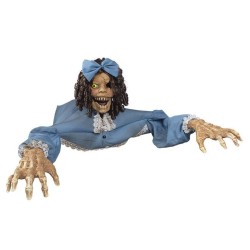 DECORATION HALLOWEEN FILLE RAMPANTE EFFRAYANTE 125 CM