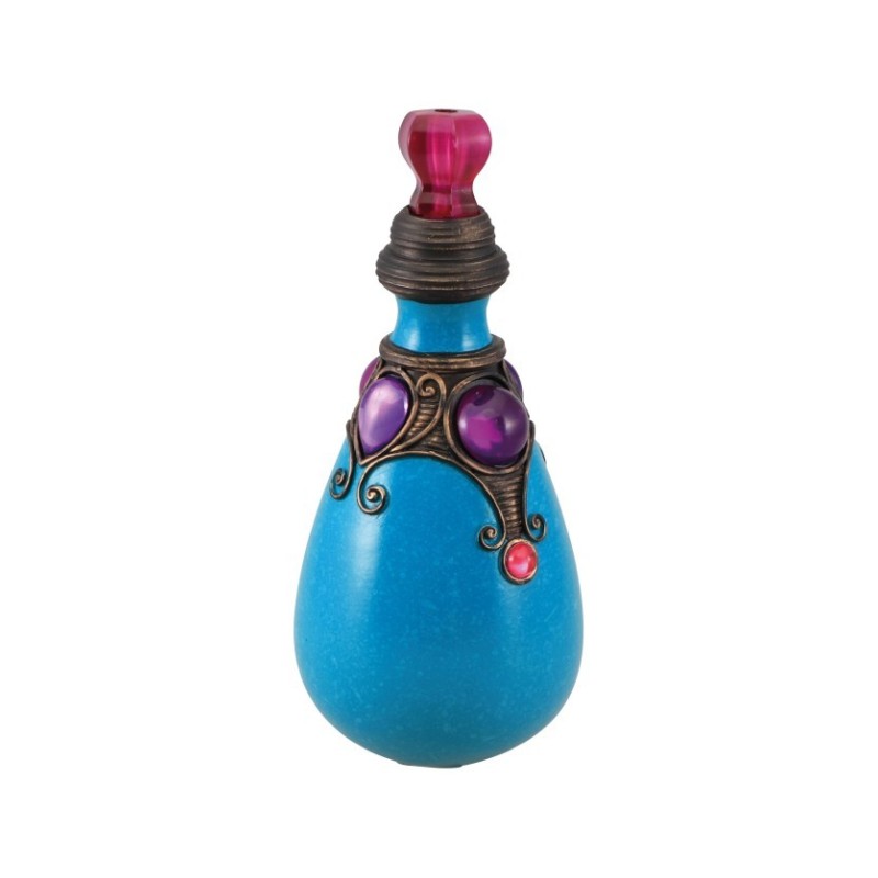 FLACON POLYRESINE POTION BLEU DIA 9CM X 20CM FLACON POLYRESINE POTION BLEU DIA 9CM X 20CM