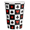 10 GOBELETS CASINO PIQUE TREFLE CARREAU COEUR BLANC ROUGE ET NOIR 10 GOBELETS CASINO PIQUE TREFLE CARREAU COEUR BLANC ROUGE ET NOIR
