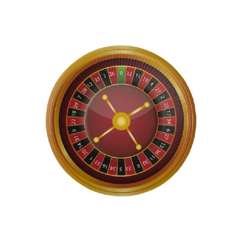 8 ASSIETTES CASINO ROULETTE 18 CM