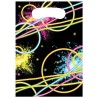 8 SACHETS CADEAUX PLASTIFIES GLOW PARTY MULTICOLORES 8 SACHETS CADEAUX PLASTIFIES GLOW PARTY MULTICOLORES
