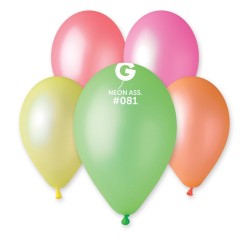50 BALLONS BIO LATEX NEON 30CM