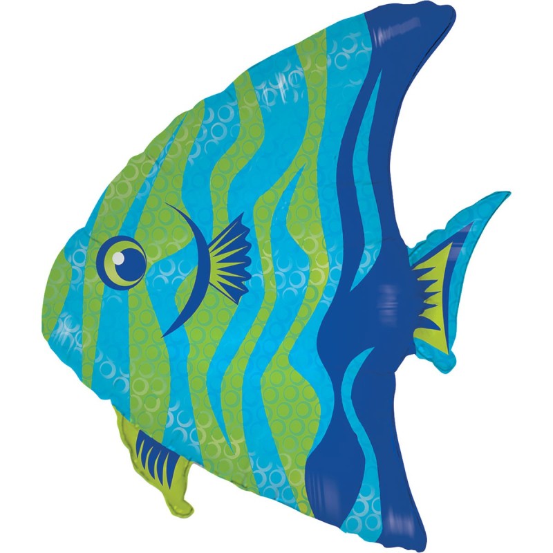 BALLON METALLIQUE POISSON ANGEL 61 CM  BALLON METALLIQUE POISSON ANGEL 61 CM