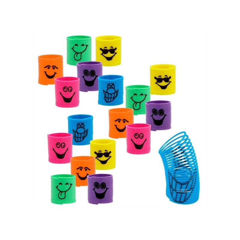 18 RESSORTS SOURIANTS 6 COULEURS 3 CM 18 RESSORTS SOURIANTS 6 COULEURS 3 CM