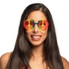 LUNETTES PEACE AND LOVE MULTICOLORES LUNETTES PEACE AND LOVE MULTICOLORES