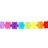 GUIRLANDE PAPIER FLEURS MULTICOLORES GUIRLANDE PAPIER FLEURS MULTICOLORES