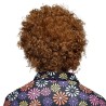 PERRUQUE HIPPIE GROOVE CHEVEUX BOUCLES CHATAIN + BANDEAU PERRUQUE HIPPIE GROOVE CHEVEUX BOUCLES CHATAIN + BANDEAU