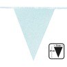 GUIRLANDE PAVILLONS OU FANIONS BLEU CIEL GLITTER PAILLETTES 6 METRES