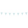 GUIRLANDE PAVILLONS  OU FANIONS BLEU CIEL GLITTER PAILLETTES 6 METRES