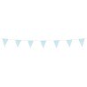 GUIRLANDE PAVILLONS OU FANIONS BLEU CIEL GLITTER PAILLETTES 6 METRES