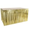 JUPE DE TABLE A FRANGES METALLIQUE OR OU GOLD JUPE DE TABLE A FRANGES METALLIQUE OR OU GOLD