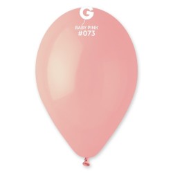 50 BALLONS ROSE BEBE LATEX 30CM