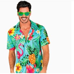 DEGUISEMENT CHEMISE HAWAI TAILLE L-XL 