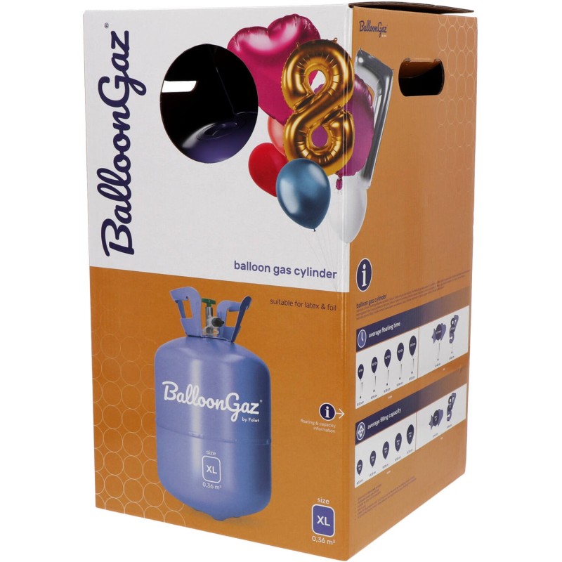BOUTEILLE HELIUM COMPRESSE POUR 50 BALLONS 23 CM 0.40 M3 BOUTEILLE HELIUM COMPRESSE POUR 50 BALLONS 23 CM 0.40 M3