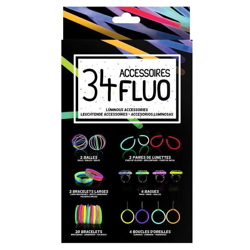 34 ACCESSOIRES FLUO GLOW STICK