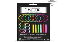 18 ACCESSOIRES FLUO GLOW STICK 