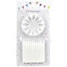 24 BOUGIES BLANCHES 6 CM AVEC 12 SUPPORTS OU BOBECHES